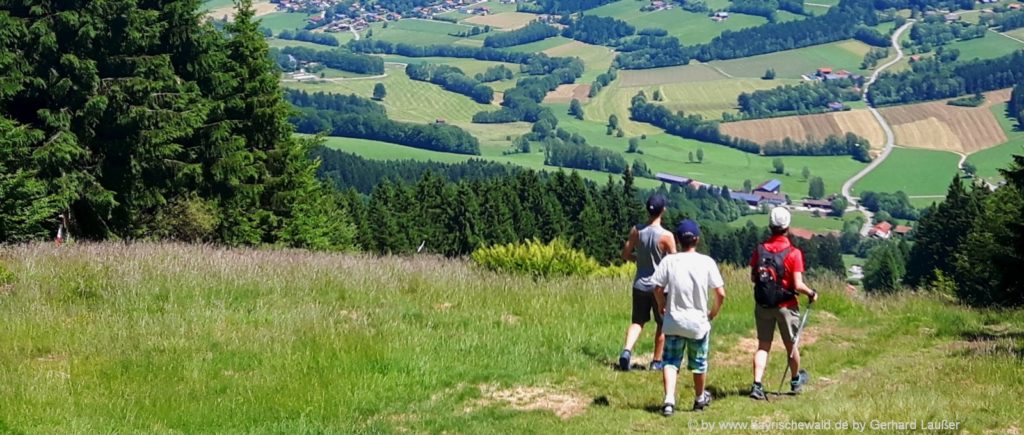 Wanderurlaub für Familien in Bayern Bergwandern Bayerischer Wald