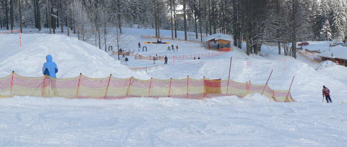 Snowboard fahren Bayerischer Wald Snowboarder Funpark am Arber